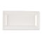 Bio Teller rechteckig aus Zuckerrohr Weiss 26 x 13 cm