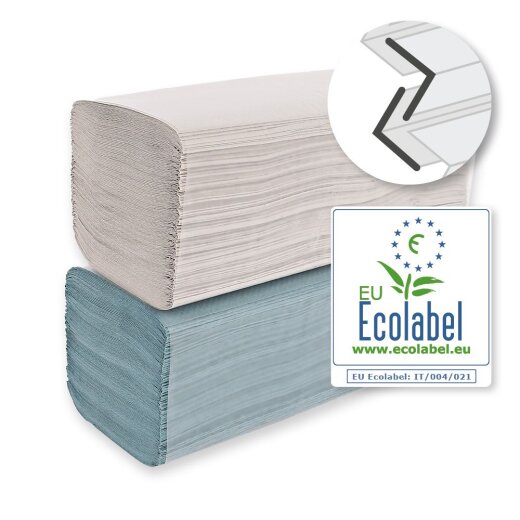 Papierhandtücher Eco 1-lagig V/ZZ-Falzung 25x19 cm Recyclingpapier