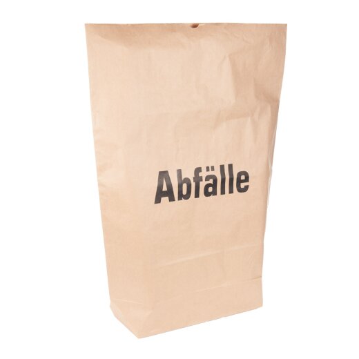 BIO Müllsäcke 80 L aus Papier 25 Stück "Abfälle"