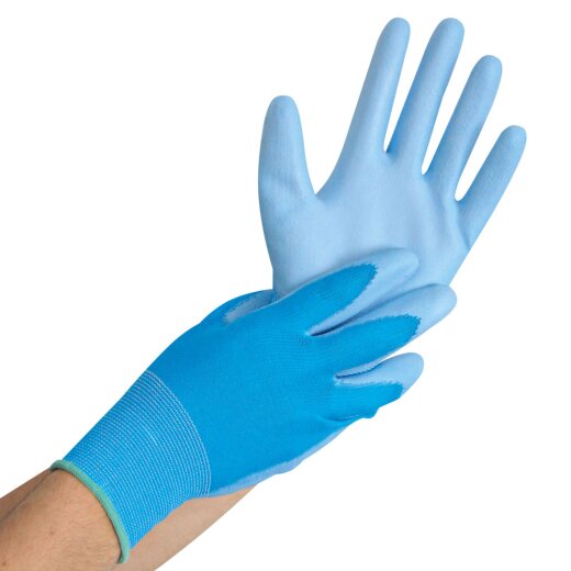 Feinstrickhandschuhe mit 1/4 PU-Beschichtung Ultra Flex Hand XL Blau