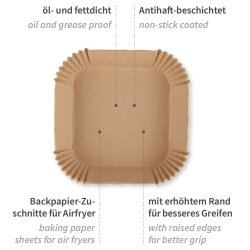 Backpapier für die Heißluftfritteuse...