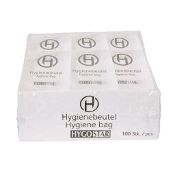 Hygienebeutel aus LDPE Weiss 26x13,5 cm einzeln verpackt