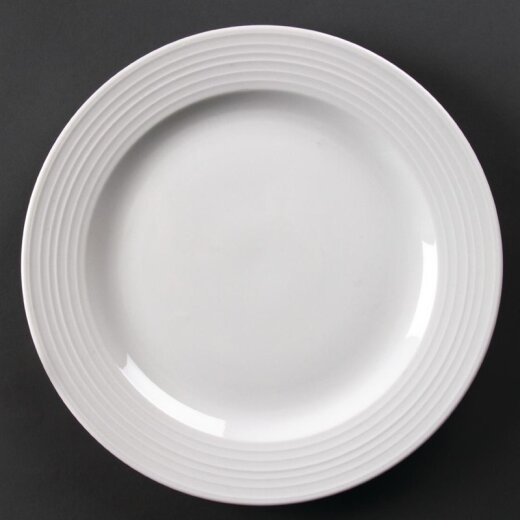 Teller mit breitem Rand 31 cm Olympia Linear 6 Stück
