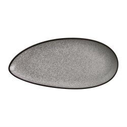 Blattförmige Teller 30,5 x 14,5 cm Olympia Mineral 6 Stück