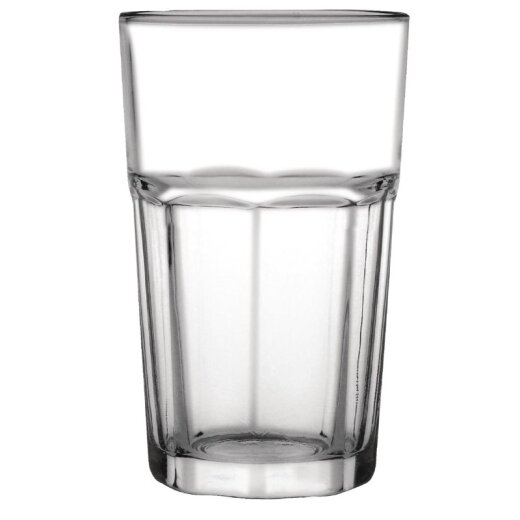 Halbgetafelte Longdrinkgläser 42,5 cl Olympia Orleans 12 Stück