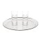 Rundes Serviertablett Edelstahl 40,5 cm Olympia