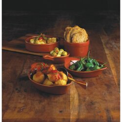 Tapasschalen Terrakotta 13,4 cm Olympia Rustic 6 Stück
