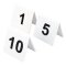 Tischnummernschilder Kunststoff 1 - 10 Olympia