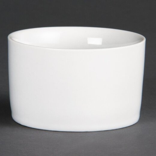 Moderne Auflaufförmchen 8 cm Olympia Whiteware 12 Stück