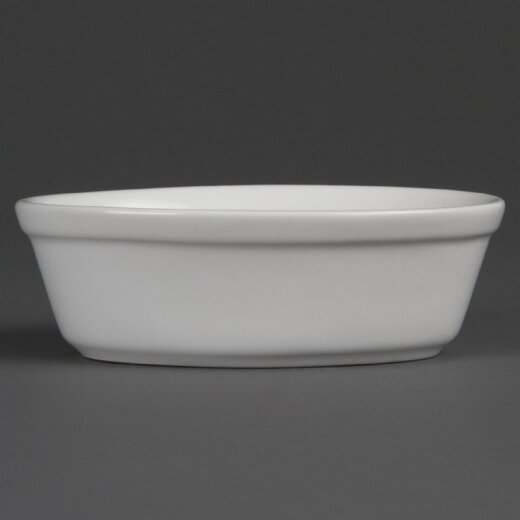 Ovale Auflaufformen 16,1 cm Olympia Whiteware 6 Stück