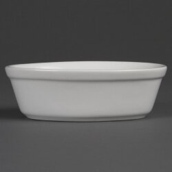 Ovale Auflaufformen 16,1 cm Olympia Whiteware 6 Stück