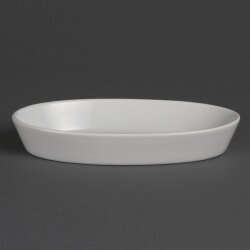 Ovale Auflaufformen 19,5 x 11 cm Olympia Whiteware 6 Stück