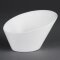 Ovale schräge Schüsseln Olympia Whiteware 3 Stück verschiedene Größen