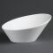 Ovale schräge Schüsseln 22,2 x 24,6 cm Olympia Whiteware 3 Stück