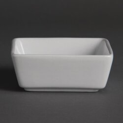 Quadratische Amuseschälchen 8,5 cm Olympia Whiteware 12 Stück