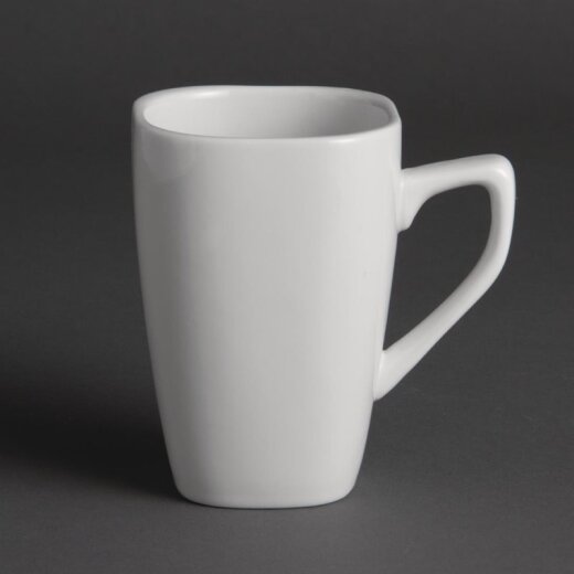 Quadratische Kaffeebecher 28,4 cl Olympia Whiteware 12 Stück