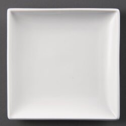 Quadratische Teller 18 cm Olympia Whiteware 12 Stück