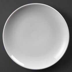 Runde Coupeteller 23 cm Olympia Whiteware 12 Stück