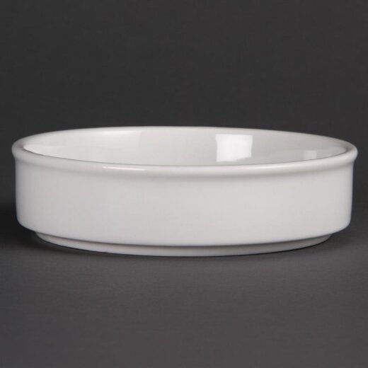 Stapelbare runde Schalen 13,4 cm Olympia Whiteware 6 Stück