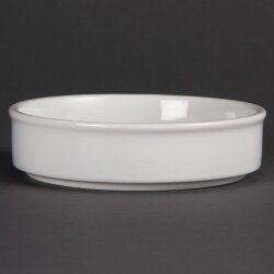 Stapelbare runde Schalen 13,4 cm Olympia Whiteware 6 Stück