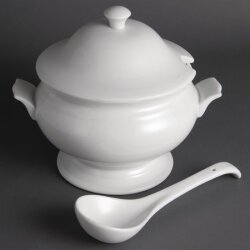 Suppenterrine und Kelle 2,5L Olympia Whiteware