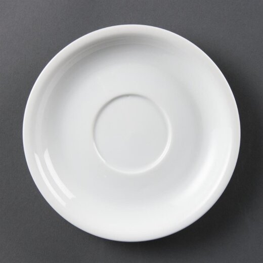 Untertassen für Olympia Whiteware Cappuccinotassen 28,4 cl Olympia Whiteware 12 Stück