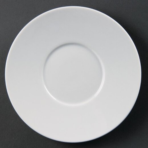Untertassen für Elegante Tassen 23 cl Olympia Whiteware 12 Stück