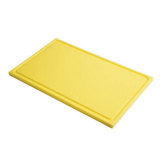 Schneidebrett mit Saftrille GN1/2 Gelb Gastro M