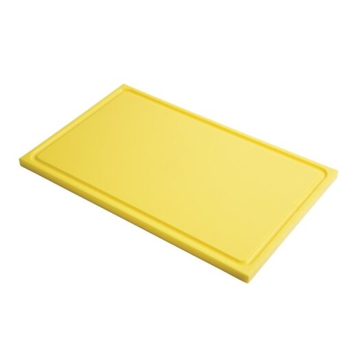 Schneidebrett mit Saftrille GN1/1 Gelb Gastro M