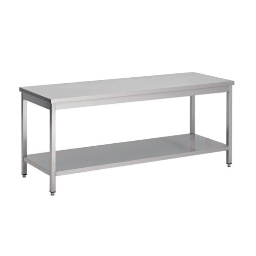Arbeitstisch mit Regalboden 70x60x85 cm Gastro M