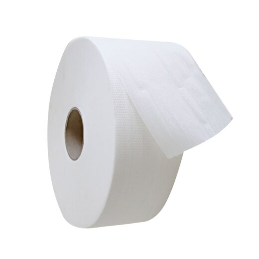 Toilettenpapier 2-lagig "Recycling" Großrolle Weiss 12x1 Stück 9x18 cm