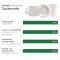 Becherhalter "Double" aus Zuckerrohr Weiss 11x22x4 cm 50 Stück