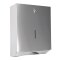 Falthandtuchspender aus Edelstahl C- & V/ZZ-Falzung 26,5x12,1x20,6 cm
