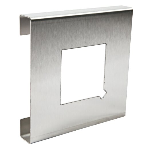 Hygienebeutelhalter aus Edelstahl 13,5x13,5x2,3 cm Grau
