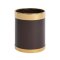 Papierkorb mit goldfarbenem oder silberfarbenem Rand 10 L Bolero