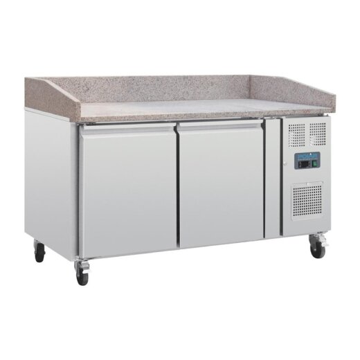 Pizzakühltisch mit Marmorfläche 2-türig 428L  Polar Serie G