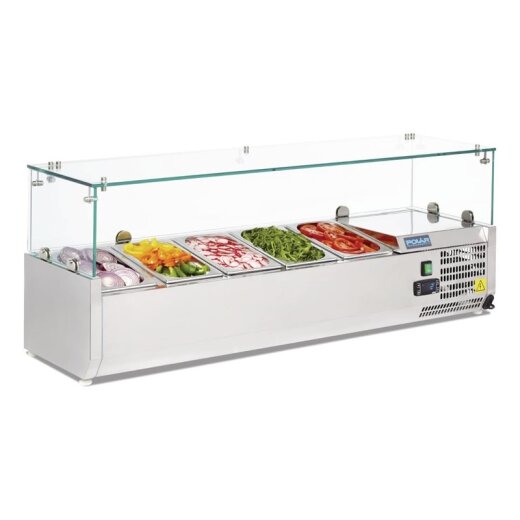 Aufsatzkühlvitrine GN1/4  Polar Serie G verschiedene Größen