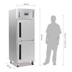 Kühlschrank 600 L oder 1200 L Edelstahl geteilte...