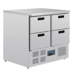 Kühltisch mit 4 Schubladen 240L Polar Serie G