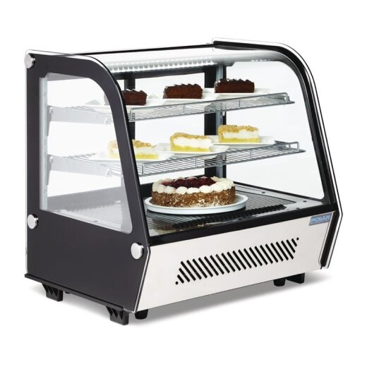 Kühlvitrine Tischmodell 120 L oder 160 LSchwarz Polar Serie G