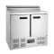 Pizzakühltisch Saladette 2-türig 254L Polar Serie G