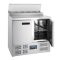 Pizzakühltisch Saladette 2-türig 254L Polar Serie G