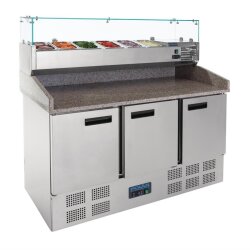 Thekenkühltisch für Pizzen und Salate 368L...
