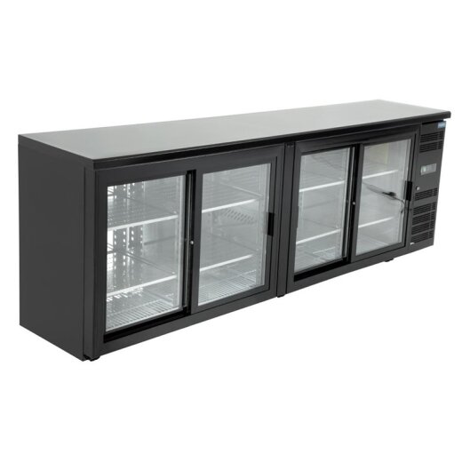 Barkühlschrank 698L 4-türig Schwarz Polar Serie U