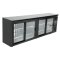 Barkühlschrank 698L 4-türig Schwarz Polar Serie U