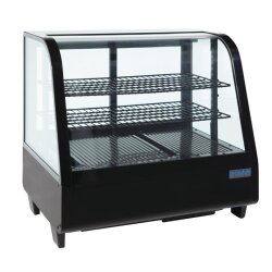 Kühlvitrine 100L Schwarz Polar Serie C
