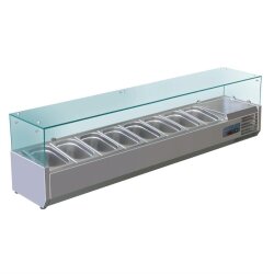 Aufsatzkühlvitrine 8 x GN1/4  Polar Serie G