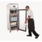 Gastro Kühlvitrine 1-türig 600L Silber Polar Serie G