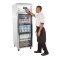 Gastro Kühlvitrine 1-türig 600L Silber Polar Serie G