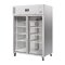 Gastro Kühlvitrine 2-türig 1200L Silber Polar Serie G